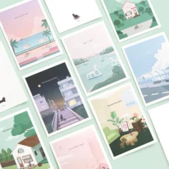 Iconic Haru Message Card Set –— 24 Elegant Blank Cards with Envelopes