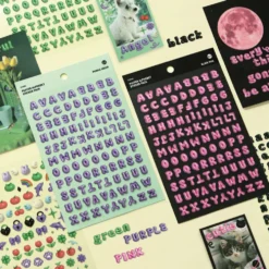 Iconic Puffer Alphabet Sticker Pack