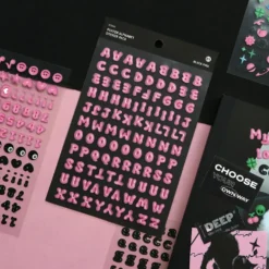 Iconic Puffer Alphabet Sticker Pack