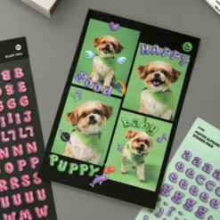 Iconic Puffer Alphabet Sticker Pack