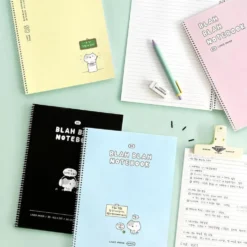Iconic Blah Blah Spiral Notebook B5 Lined
