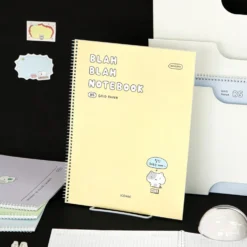 Iconic Blah Blah Spiral Notebook B5 Grid