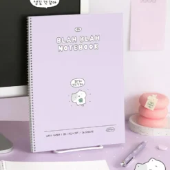Iconic Blah Blah Spiral Notebook B5 Grid