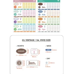 Iconic Calendar Planner Stickers
