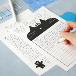 Iconic Doodle B5 Letter Paper Pad – 9 Designs, 63 Sheets