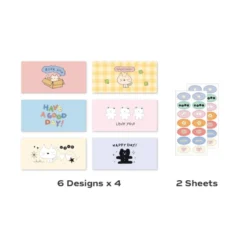 Iconic Doodle Envelope Set - 24 Envelopes + 28 Stickers