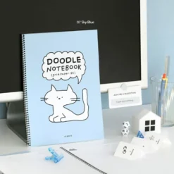 Iconic Doodle Spiral Notebook B5 Grid