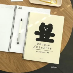 Iconic Doodle Spiral Notebook B5 Grid