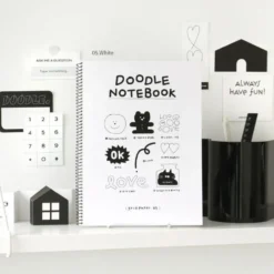 Iconic Doodle Spiral Notebook B5 Grid