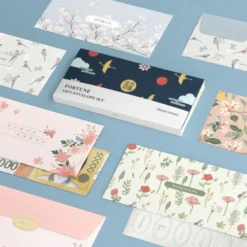 Iconic Fortune Envelope Set – 24 Envelopes + 28 Stickers