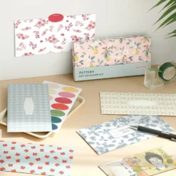Iconic Pattern Envelope Set - 24 Envelopes + 28 Stickers