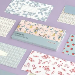 Iconic Pattern Envelope Set - 24 Envelopes + 28 Stickers