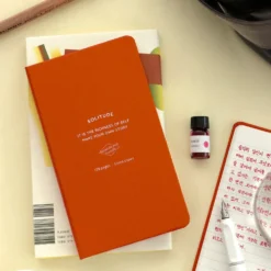 Iconic Solitude Handy Notebook - Pocket Sized, “B7 Nippon Paper” Lined (FP Friendly)