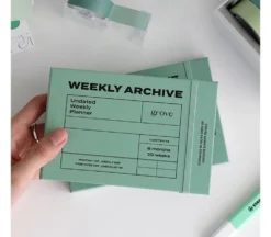 Iconic Undated Weekly Archive Planner