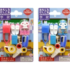 Iwako Japanese School Supply Eraser Set – Cute Puzzle Erasers, Made in Japan