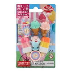 Iwako Puzzle Ice Cream Eraser Set