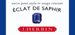 J Herbin Fountain Pen Ink Bottle -- Eclat de Saphir : Sapphire Blue