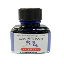 J Herbin Fountain Pen Ink Bottle -- Bleu Myosotis : Forget Me Not Blue