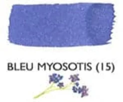 J Herbin Fountain Pen Ink Bottle -- Bleu Myosotis : Forget Me Not Blue