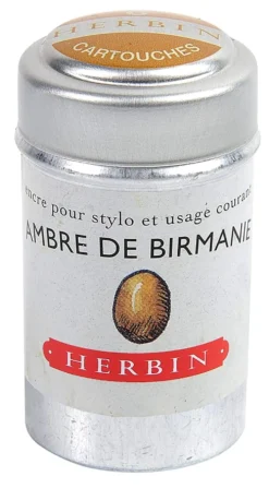 J Herbin Ink Cartridges Tin