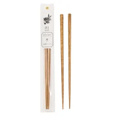 Kawai Tetoca Chestnut Wood Chopsticks – Natural Beeswax Finish, Made in Japan