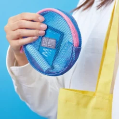 KING JIM FLATTY SHEER Semi-Transparent Pouch
