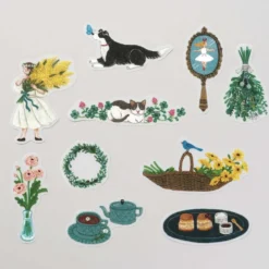 KING JIM KITTA Flake Stickers