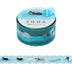 KING JIM SODA Die-Cut Masking Tape - 20mm