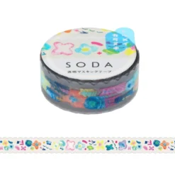 KING JIM SODA Die-Cut Masking Tape - 15mm