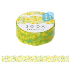 KING JIM SODA Die-Cut Masking Tape - 15mm