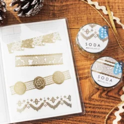 KING JIM SODA Foil & Die-Cut Masking Tape 20mm