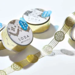 KING JIM SODA Foil & Die-Cut Masking Tape 20mm