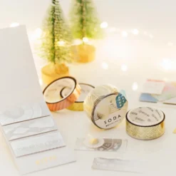 KING JIM SODA Foil & Die-Cut Masking Tape 20mm