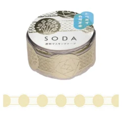 KING JIM SODA Foil & Die-Cut Masking Tape 20mm