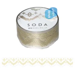 KING JIM SODA Foil & Die-Cut Masking Tape 20mm