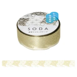 KING JIM SODA Foil & Die-Cut Masking Tape 15mm
