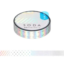 KING JIM SODA Foil Masking Tape - 10mm