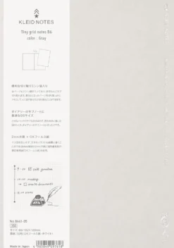 Kleid Notes Tiny Grid B6 Notebook