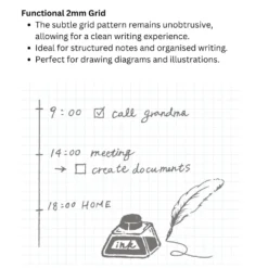 Kleid x Nakamura A5 Notebook - 2mm Grid Paper