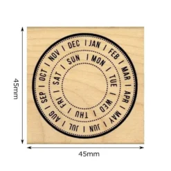 Kodomo No Kao Bullet Journal Stamp - Circular Calendar