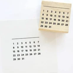 Kodomo No Kao Bullet Journal Stamp - Monthly Calendar