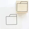 Kodomo No Kao Bullet Journal Stamp - File Folder