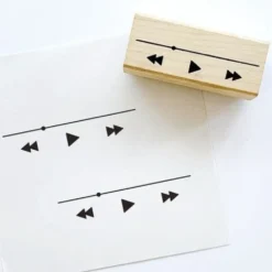 Kodomo No Kao Bullet Journal Stamp - Play Buttons