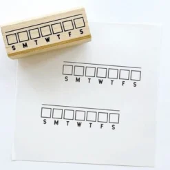 Kodomo No Kao Bullet Journal Stamp - Weekly Tracker