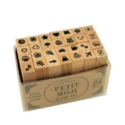 Kodomo No Kao Petit Moji Stamp Set - Small