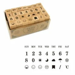 Kodomo No Kao Petit Moji Stamp Set - Large