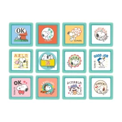 Kodomo No Kao Snoopy Mini Pom Stamp