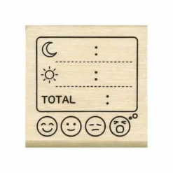 Kodomo No Kao Wooden Stamps - Journal Stamp Club Planner Stamps