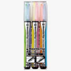 Kokuyo Beetle Tip Dual Colour Highlighter — Pack of 3