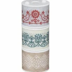 Kokuyo Bobbin 'Washi' Masking Tape Embroidery [3 rolls]